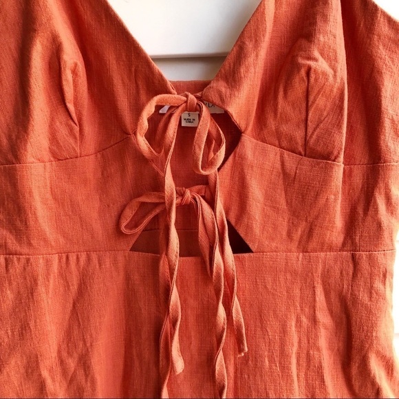 Cotton Candy LA Cut Out Tie Front Mini Dress - Picture 8 of 12